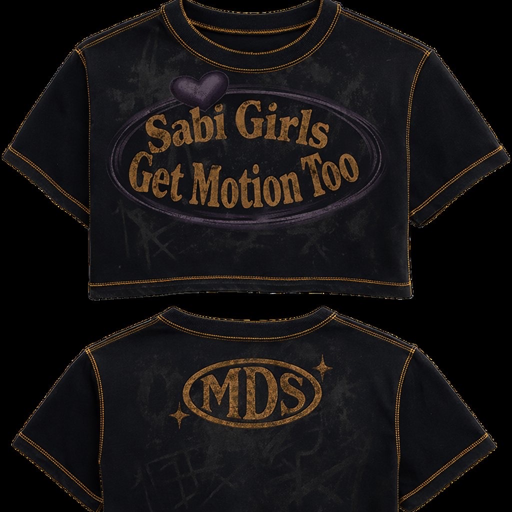 MDS Crop Top displayed on model